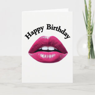Tarjeta de Feliz Cumpleaños con Beso
