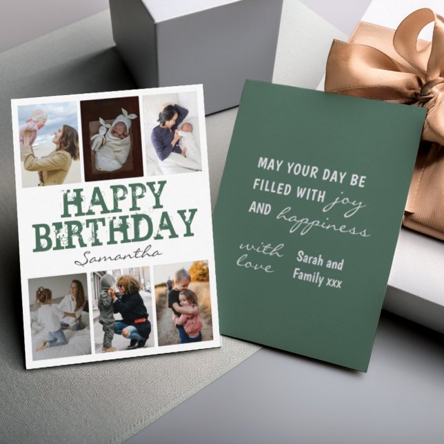 Tarjeta de Feliz Cumpleaños con Collage de Fotos G (Subido por el creador)