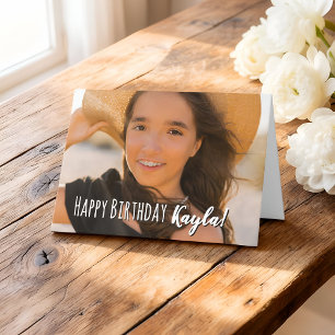 Tarjeta de Feliz Cumpleaños con Foto Personalizada