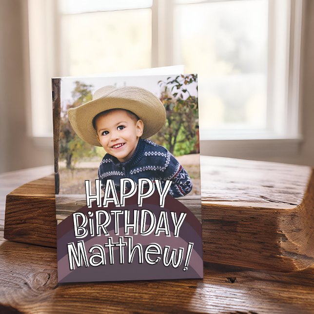 Tarjeta de Feliz Cumpleaños con Foto Personalizada (Subido por el creador)