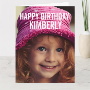 Tarjeta de Feliz Cumpleaños con Foto Personalizada
