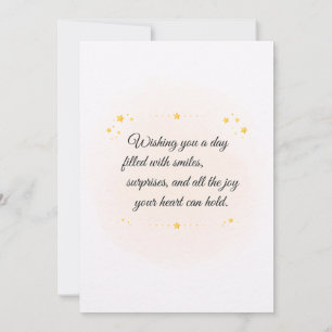 Tarjeta de Feliz Cumpleaños con Gato Adorable