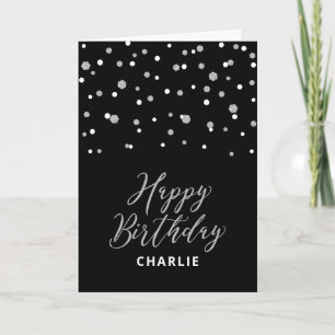 Tarjeta de Feliz Cumpleaños con Nombre Personaliza