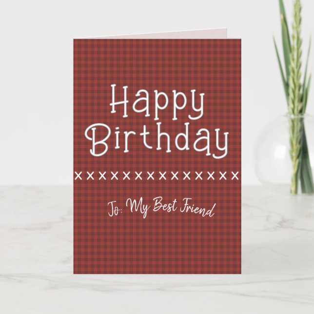 Tarjeta de Feliz Cumpleaños con Tema Cristiano Dob (Anverso)