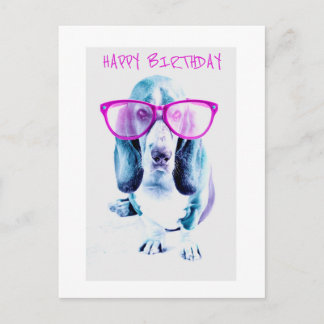 Tarjeta de Feliz Cumpleaños Cool Doggy