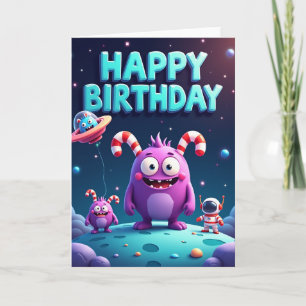 Tarjeta de Feliz Cumpleaños Cósmico