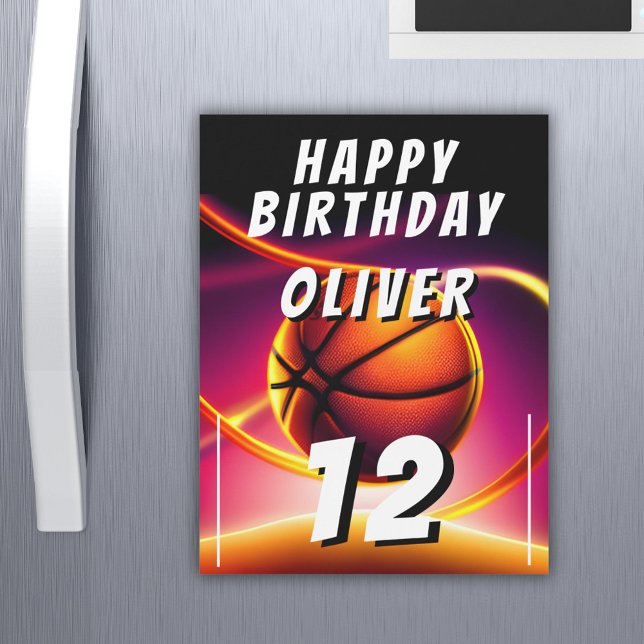 Tarjeta de Feliz Cumpleaños de Baloncesto (Subido por el creador)