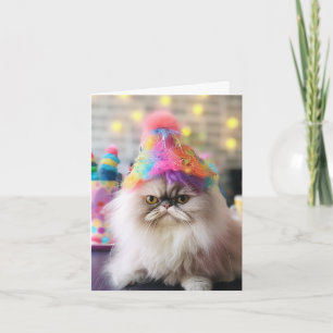 Tarjeta de Feliz Cumpleaños de Gato Sarcástico