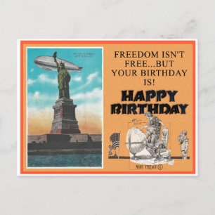 TARJETA DE FELIZ CUMPLEAÑOS DE LA LIBERTAD