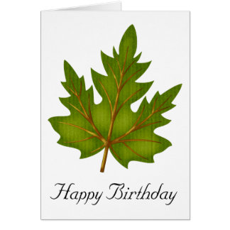 Tarjeta de Feliz Cumpleaños de la temporada de oto