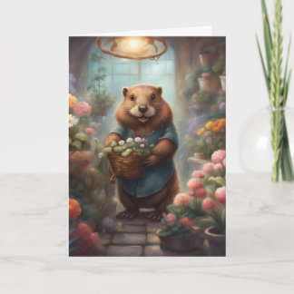 Tarjeta de Feliz Cumpleaños de la tienda de flores