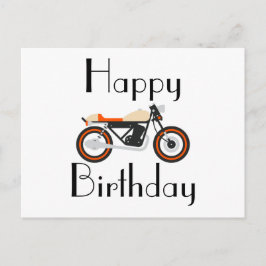 Tarjeta de Feliz Cumpleaños de Motocicleta