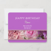Tarjeta de Feliz Cumpleaños de Orquídea Viva