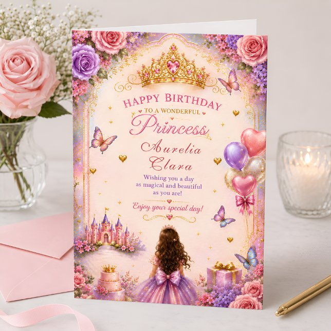 Tarjeta de Feliz Cumpleaños de Princesa Encantada  (Subido por el creador)