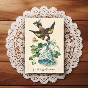 Tarjeta de Feliz Cumpleaños de principios de 1900