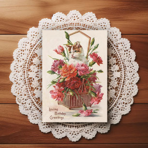 Tarjeta de Feliz Cumpleaños de principios de 1900