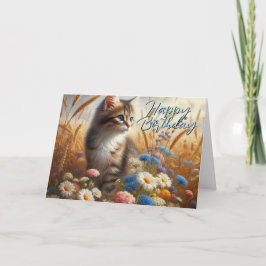 Tarjeta de Feliz Cumpleaños de tu Gato
