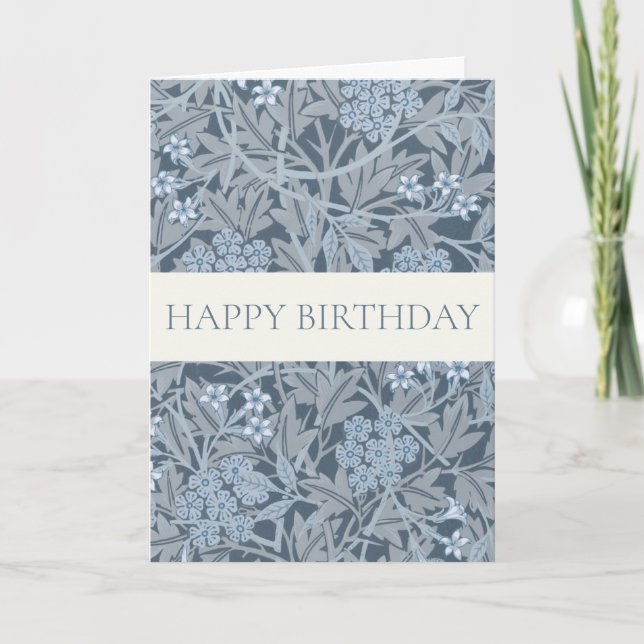 TARJETA DE FELIZ CUMPLEAÑOS DE WILLIAM MORRIS (Anverso)