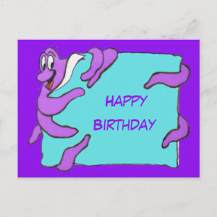 Tarjeta de Feliz Cumpleaños del Pulpo Mensaje