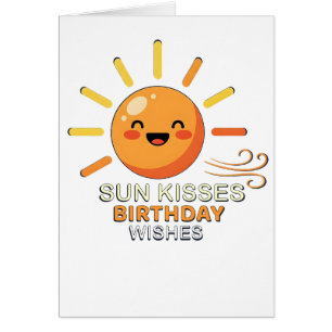 Tarjeta de Feliz Cumpleaños del Sol Sonriente Ador