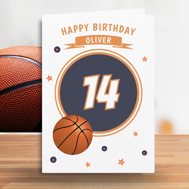 Tarjeta de Feliz Cumpleaños Deportes Baloncesto (Subido por el creador)