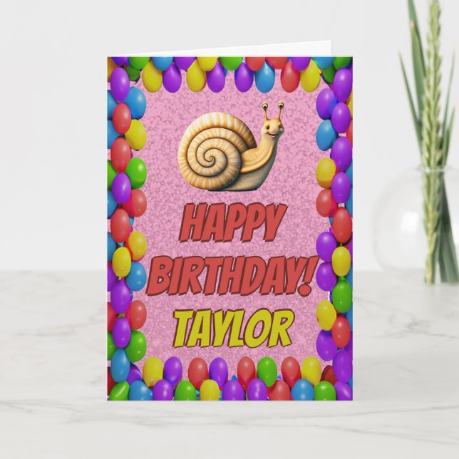 Tarjeta de Feliz Cumpleaños Divertida Personalizad (Anverso)