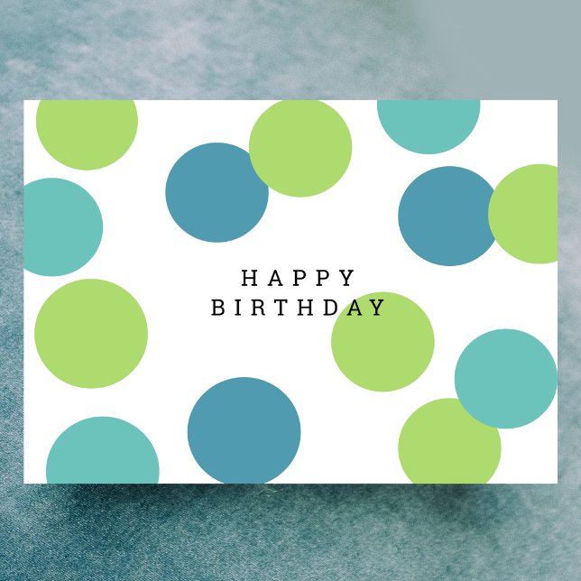 Tarjeta de Feliz Cumpleaños en Blanco Colorida (Subido por el creador)