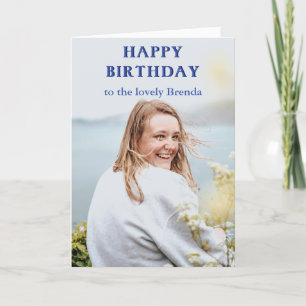 Tarjeta de Feliz Cumpleaños, foto que llena la par