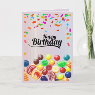 Tarjeta de Feliz Cumpleaños Frutas