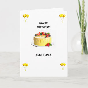 Tarjeta de Feliz Cumpleaños - Globos Amarillos
