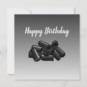 Tarjeta de Feliz Cumpleaños Licorice Flat