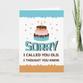 Tarjeta de Feliz Cumpleaños Lo Siento Te Llamé Vie