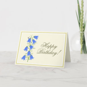 Tarjeta de Feliz Cumpleaños Lovely Bluebells