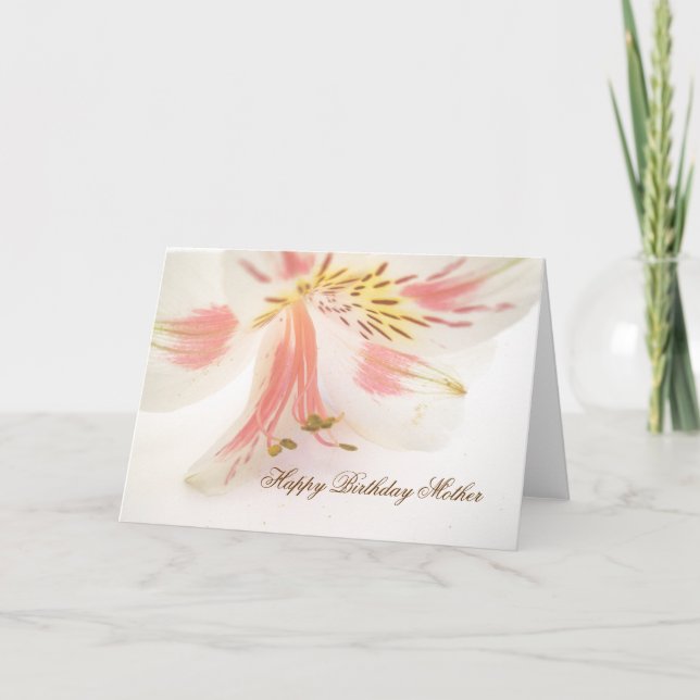 Tarjeta de Feliz Cumpleaños Madre Lily (Anverso)