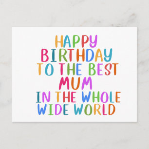 tarjeta de feliz cumpleaños mamá