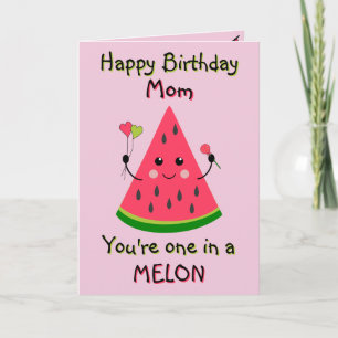 Tarjeta de Feliz Cumpleaños Mamá Doble