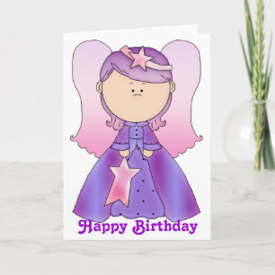 Tarjeta de Feliz Cumpleaños para Angelito Hada Fel