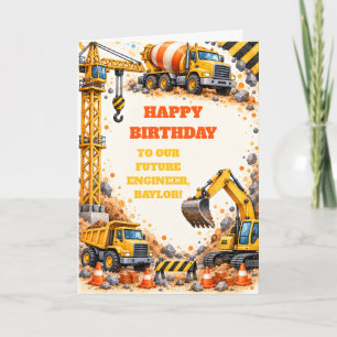 Tarjeta de Feliz Cumpleaños para Constructor de Gr