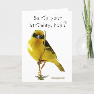 Tarjeta de feliz cumpleaños (para él) de LOLBirds