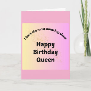 Tarjeta de Feliz Cumpleaños para Hermana