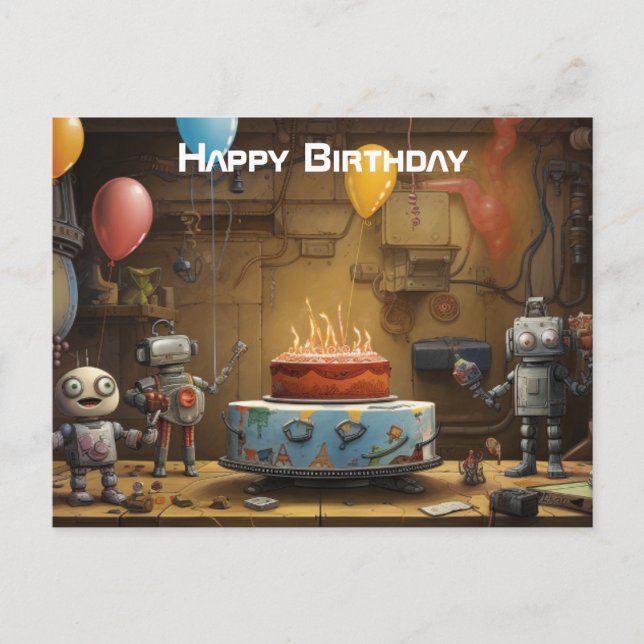 Tarjeta de Feliz Cumpleaños para Niño #11 (Anverso)