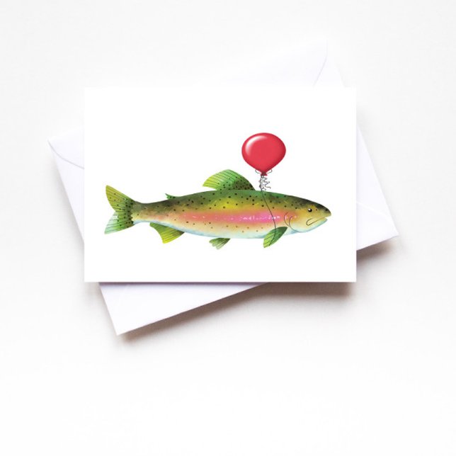 Tarjeta de Feliz Cumpleaños para Papá con Trucha (Subido por el creador)