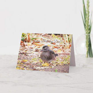 Tarjeta de Feliz Cumpleaños para Papá de Pato de M