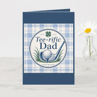 Tarjeta de Feliz Cumpleaños para Papá Golfista - P