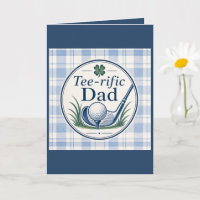 Tarjeta de Feliz Cumpleaños para Papá Golfista Tee