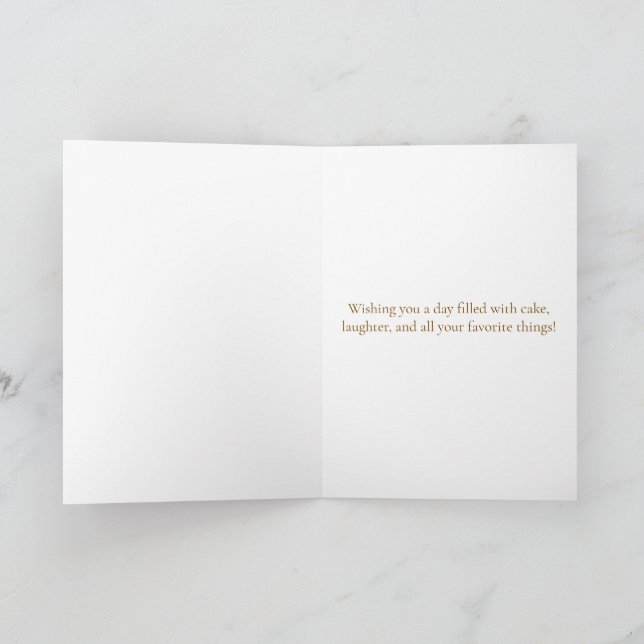Tarjeta de Feliz Cumpleaños para Pastel de Capibar (Interior)