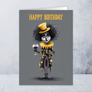 Tarjeta de Feliz Cumpleaños para Payaso de Circo