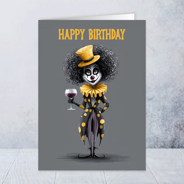 Tarjeta de Feliz Cumpleaños para Payaso de Circo (Subido por el creador)