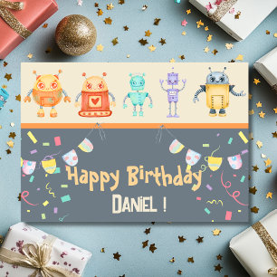 Tarjeta de Feliz Cumpleaños para Robots