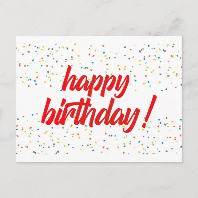 TARJETA DE FELIZ CUMPLEAÑOS PARA TI (Anverso)
